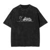 Washed Vintage Osvaldo Cavandoli La Linea Funny Graphic Tshirts Men Women Clothing Anime Oversized Short Sleeve Tops T Shirts