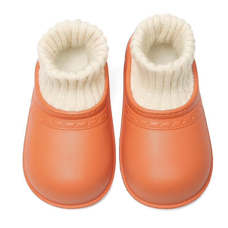 Children's Cotton Shoes Solid Color Japanese Style Simple Warm Sock Shoes Boys and Girls Casual Flats Drop Shipping Non-slip New