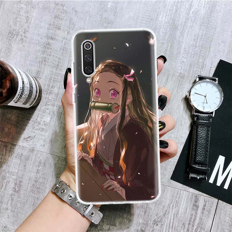 

Чехол для телефона Demon Slayer Kamado Nezuko для Xiaomi Redmi Note 10 9 8 11 Pro 11T 11S 10S 9S 9A 9C 9T 8T 8A 7 7A 5 с художественным рисунком Redmi Note 10 5G