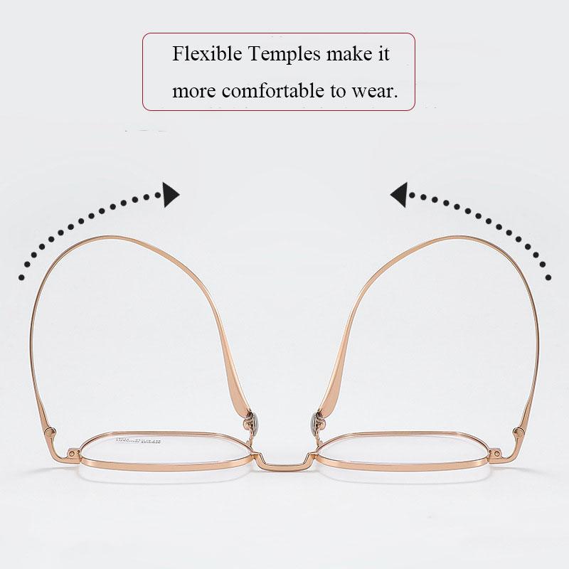 Large Anti Blue Rays Glasses Myopia Eyeglasses -6.00