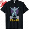 PR lub Er Podnoszenie Ciężarów Kulturystyka Fitness Siłownia Niezbędny Męski T-shirt Krótki Rękaw Luźny Oddychający Kreatywny Codzienny Fajne Koszulki