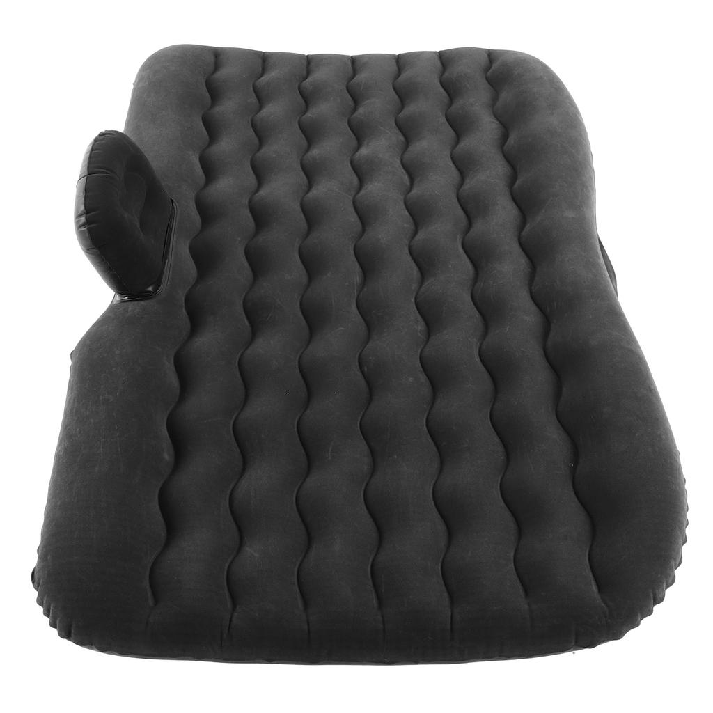 Inflatable Car Air Mattress Bed Hammock Type Suede Car Camping Bed Sleeping Pad for Travel