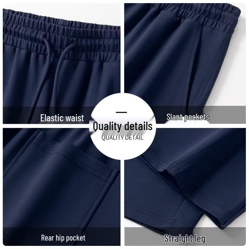MINISO Men's Heavyweight Knit Curved-Leg Casual Pants