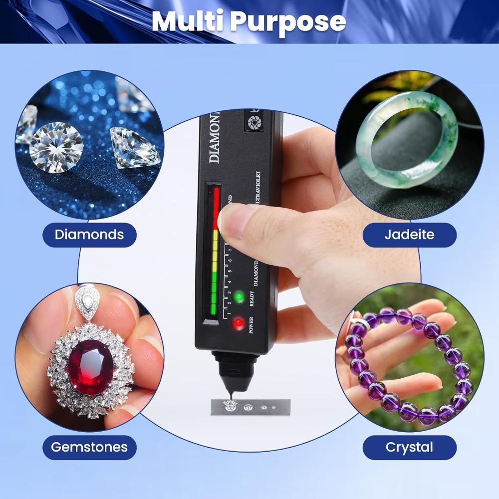 Thermal Sensor Diamond Tester Pen Fast 0.5s Detection Jewelry Tester Gemstone Detector For Jewelry