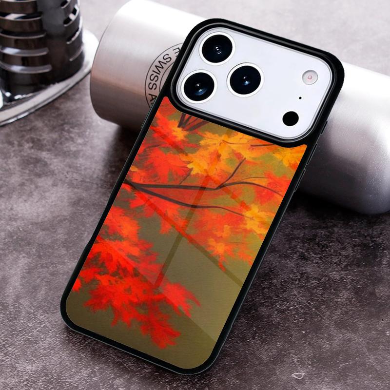 

Autumn Tree Leaves Phone Case For iPhone 17 16 15 14 13 12 11 Pro Max Plus 17Air Soft Silicone Cover iPhone17