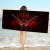Rock Music Band G-Guns N Roses Microfiber Printed Beach Towel Mountain Climbing Yoga Beach Swimming Running Absorbent Soft Towel