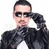 Touchscreen Lederhandschuhe Outdoor-Sportarten Samt Herren drei Sehnen, Herbst und Winter Koreanische Mode, Fahrradhandschuhe
