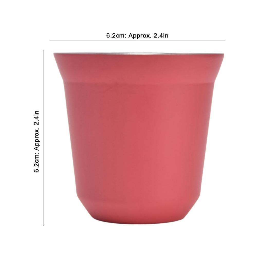 304 Stainless Steel Stainless Steel Coffee Mug Heat Resistance Double Wall Insulated Heat Resistant Coffee Cups 80ml Capacity