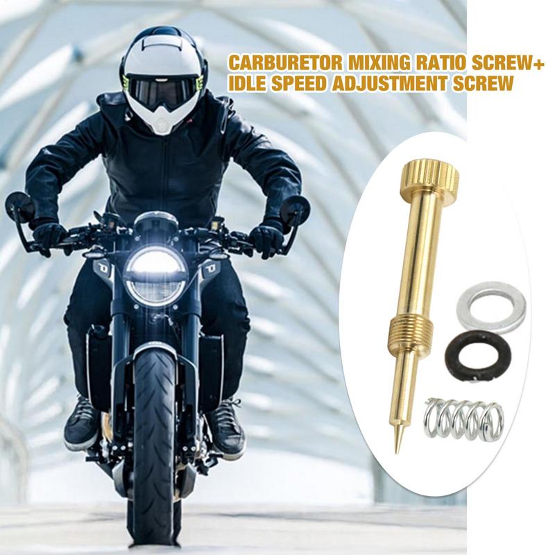 Mixture Screw Adjuster IDLE Air Mixture Screw Adjusting Replacement Carburetor Mixture Screws Replacement For YBR125 & VM22