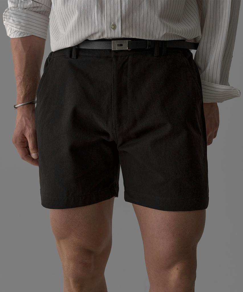 Baulopeulodeogteu Crop Chino Shorts [Black]