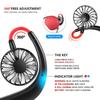 High Quality Headphone Design Hand Free Traveling Outdoor Portable Usb Rechargeable Led Neck Fan Mini Handheld Fan