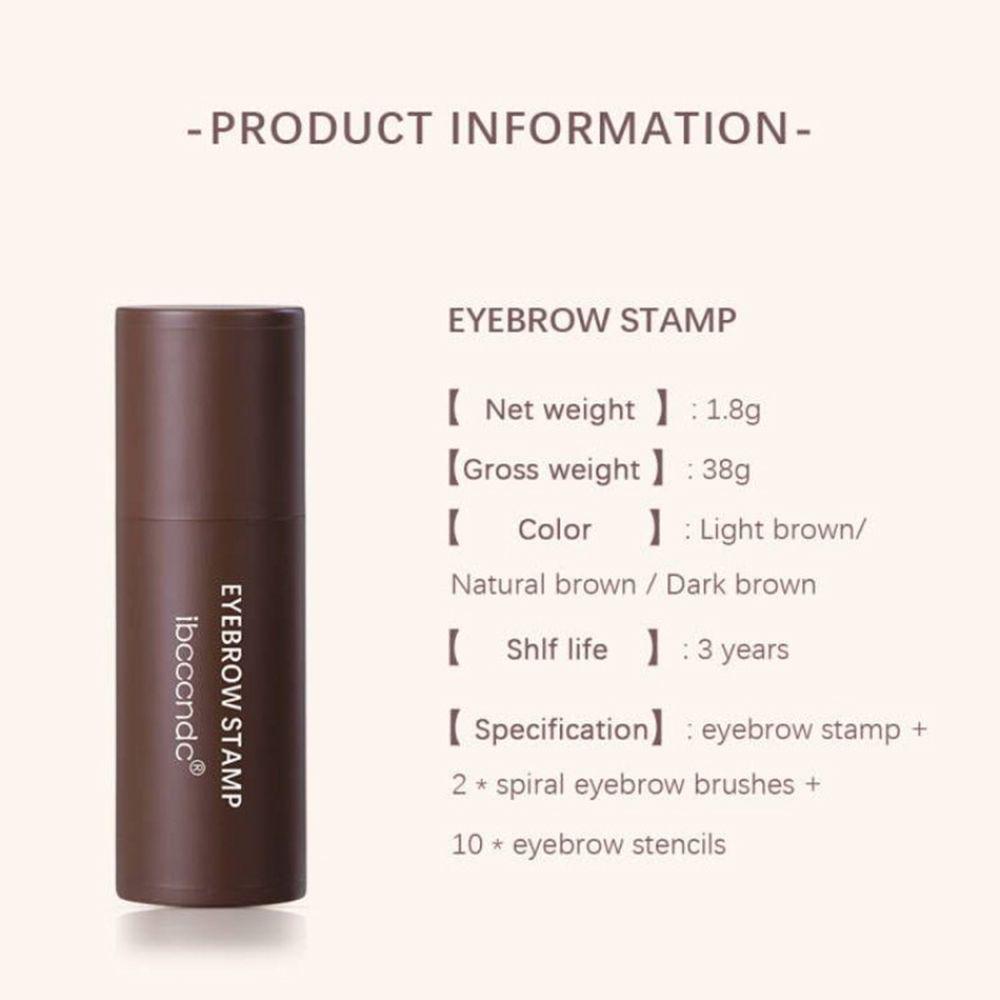 10 Arten Wiederverwendbare Augenbrauen-Schablonen Brauenstempel Formgebungs-Kit Augenbrauenstempel Formgebendes Make-up-Set Ein Schritt