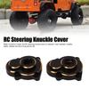 2pcs RC Steering Knuckle Cover Brass Black Remote Control Accessories for RGT EX86190 LC76 1/10 RC Crawler