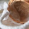 Small Wicker Basket With Handle For Picnics Or Home Decor Flower Girl Basket Mini Hamper Basket