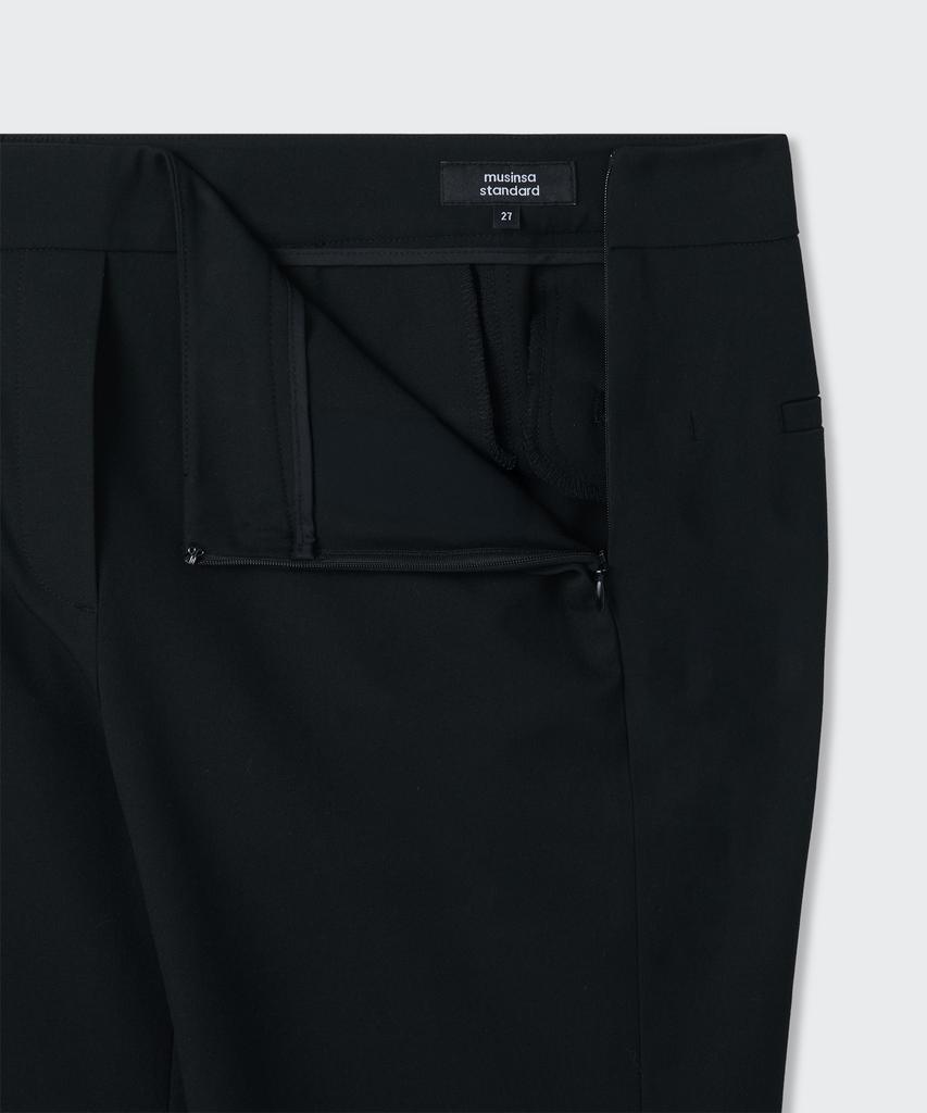 MUSINSA STANDARD WOMAN Women'S Wrap Skirt Layered Slacks [Black]