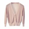 Women's Fashionable V-Neck Silk Knit Jacket - Lightweight, Short, Loose, Versatile, & Bright Sunscreen Shawl.