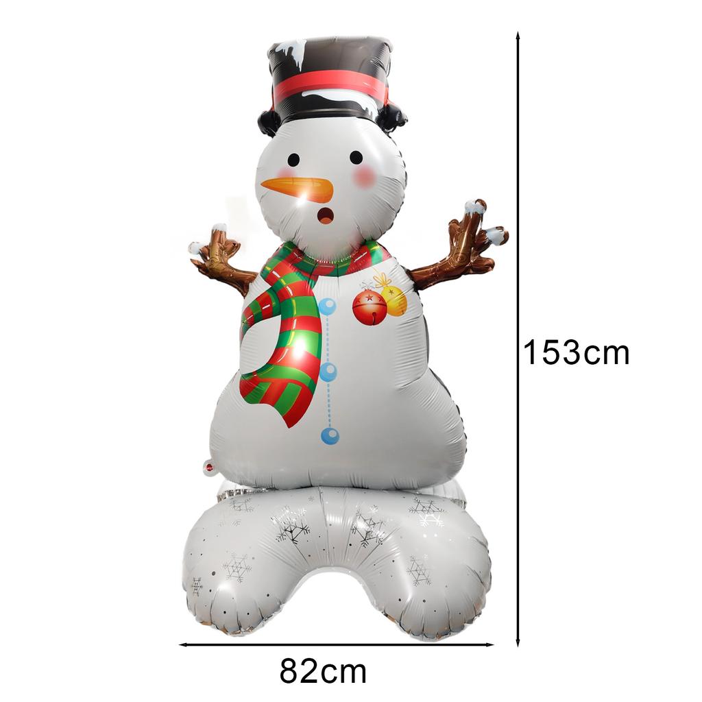 Große Stehende Ballons Weihnachtsthema Weihnachtsmann Weihnachtsbaum Schneemann Lebkuchenmann Aluminiumfolienballon Neujahrsparty Deko