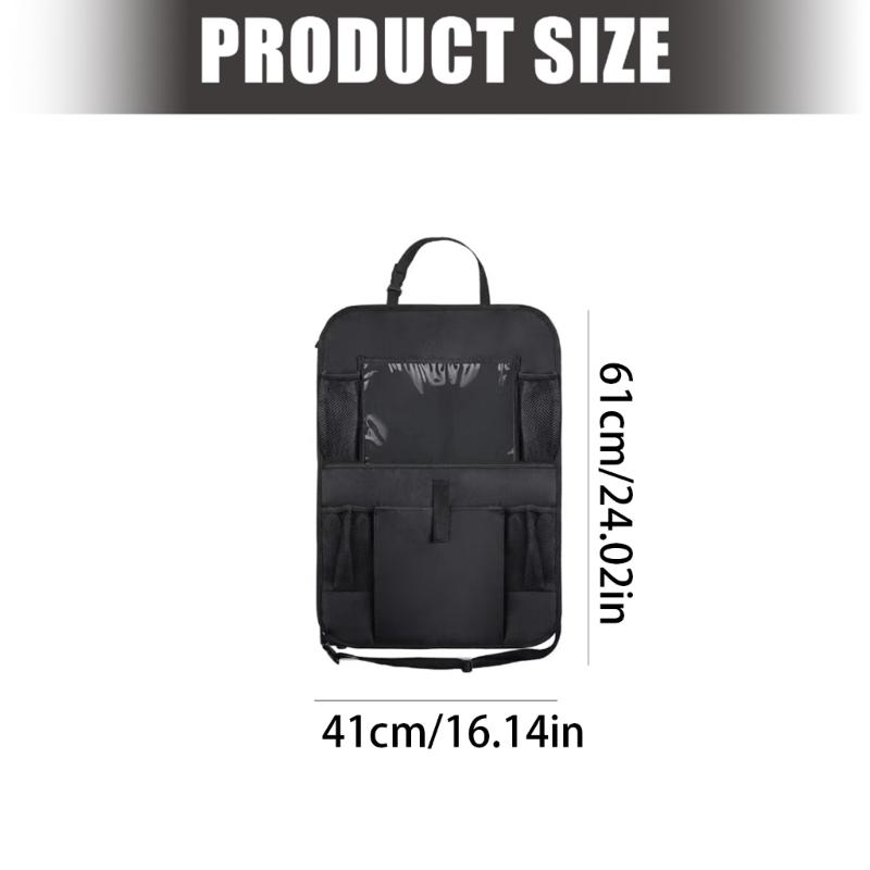 Organizzatori Universali per Schienale Sedile Auto con Tasche Multiple in Tessuto Oxford Impermeabile per Soluzione di Stoccaggio per Viaggi in Famiglia