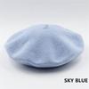 Stylish Women Solid Wool Beret French Artist Beanie Hat For Cozy Winter Days