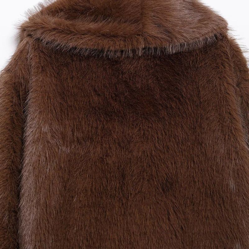 Kaslead New Arrival Women's Clothing Fashion Style Fashion Minimalist Short Fake Fur Coat 6318021