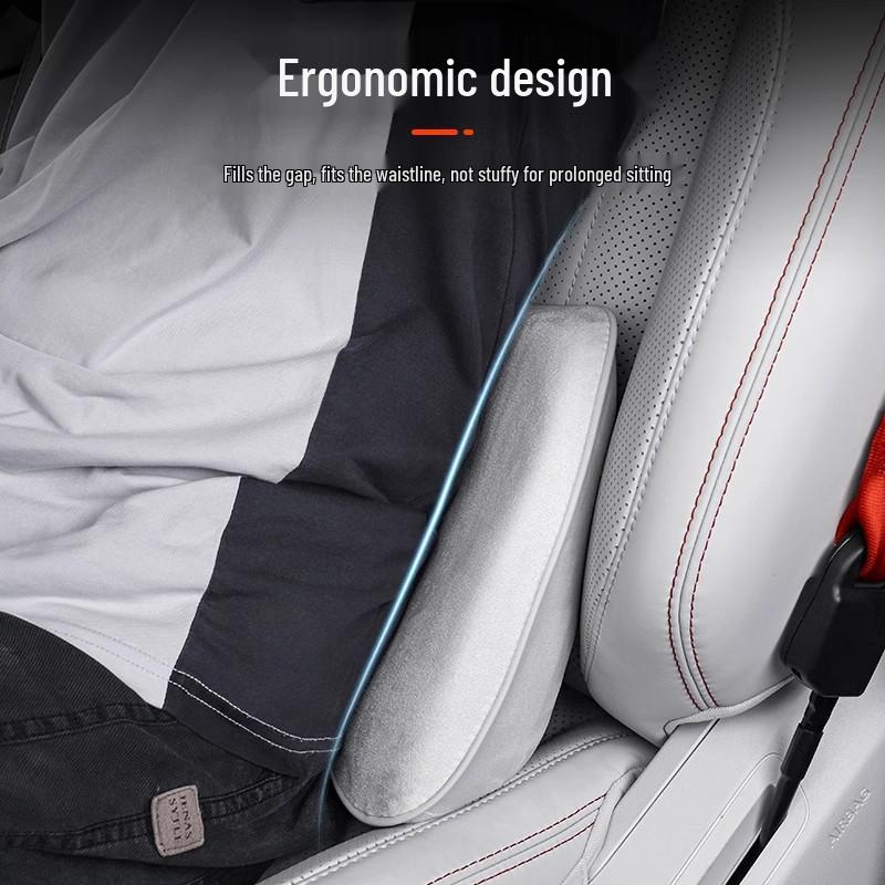 L60 Car Seat Lumbar Support Cushion - Comfortable Waist Support & Dedicated Car Color