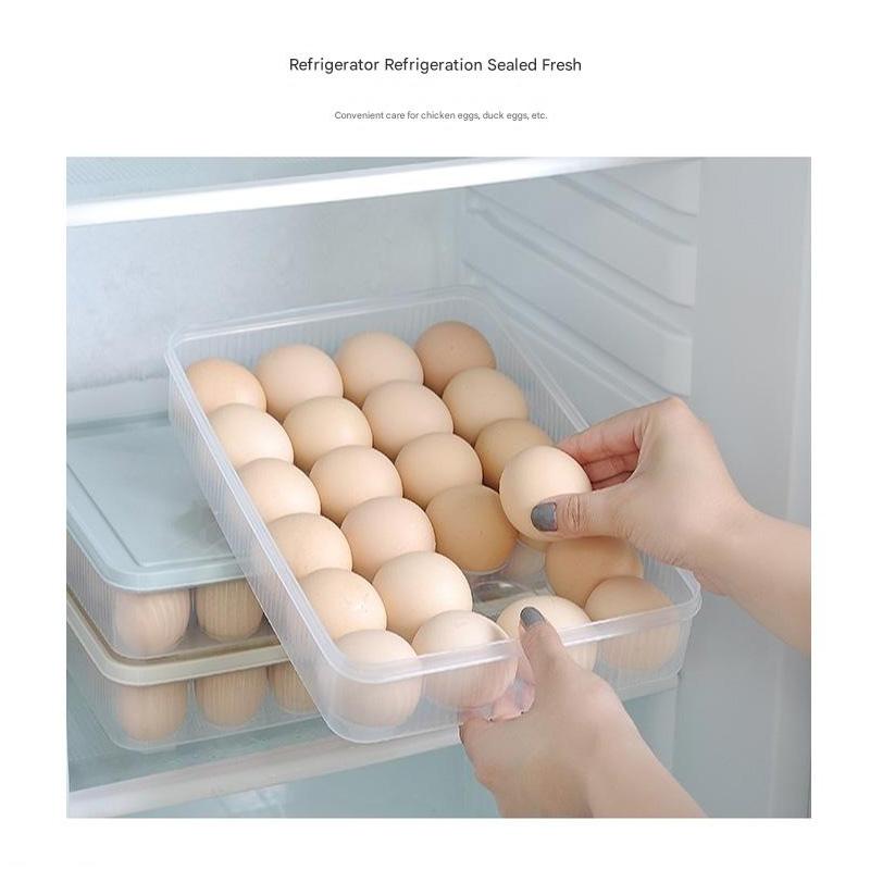1/2 PCS Portable Deviled Egg Containers with Lid Eggs Clear Plastic Stackable Clear Storage Egg Tray for Refrigerator Organizer