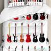 Guitar Bedding Set For Bedroom Bed Home Musical Instruments Set Pattern With Various Acous Duvet Cover Quilt Cover Pillowcase