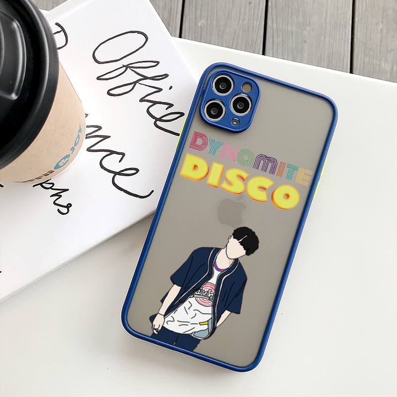 

RUICHI Remazy модный корейский чехол для телефона DYNAMITE для iPhone13 12 Mini 11 Pro XS Max X XR 7 8 Plus полупрозрачный матовый чехол iPhone12PROMAX