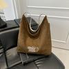Suede Bag Women's Large-capacity Autumn and Winter Versatile Shoulder Bag Textured Commuter Tote Bag