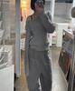 Holpeipeo Damaged Loose Knit Top (Gray)