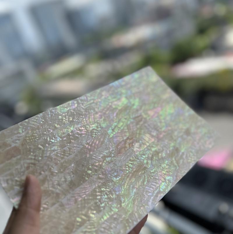 1Piece Natural Abalone Shell Mother of Pearl laminate Sheet DIY Home Decoration Material Crafts Carved Inlay Size 240x140mm 917