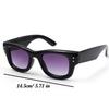Fashion Square Rivet Gradient Trendy Sunglasses for Women Men Punk Vintage Designer Sunglasses Simple Outdoor Travel Sun Glasses