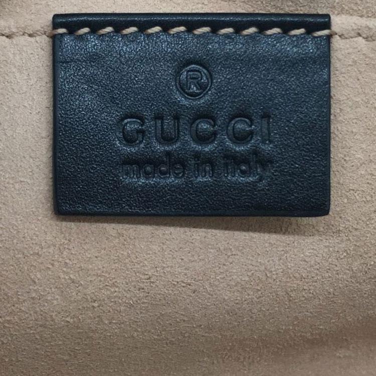 Gucci GG Marmont Quilted Leather Shoulder Crossbody Bag Women bags Black 476434-DSVRT-1000-1