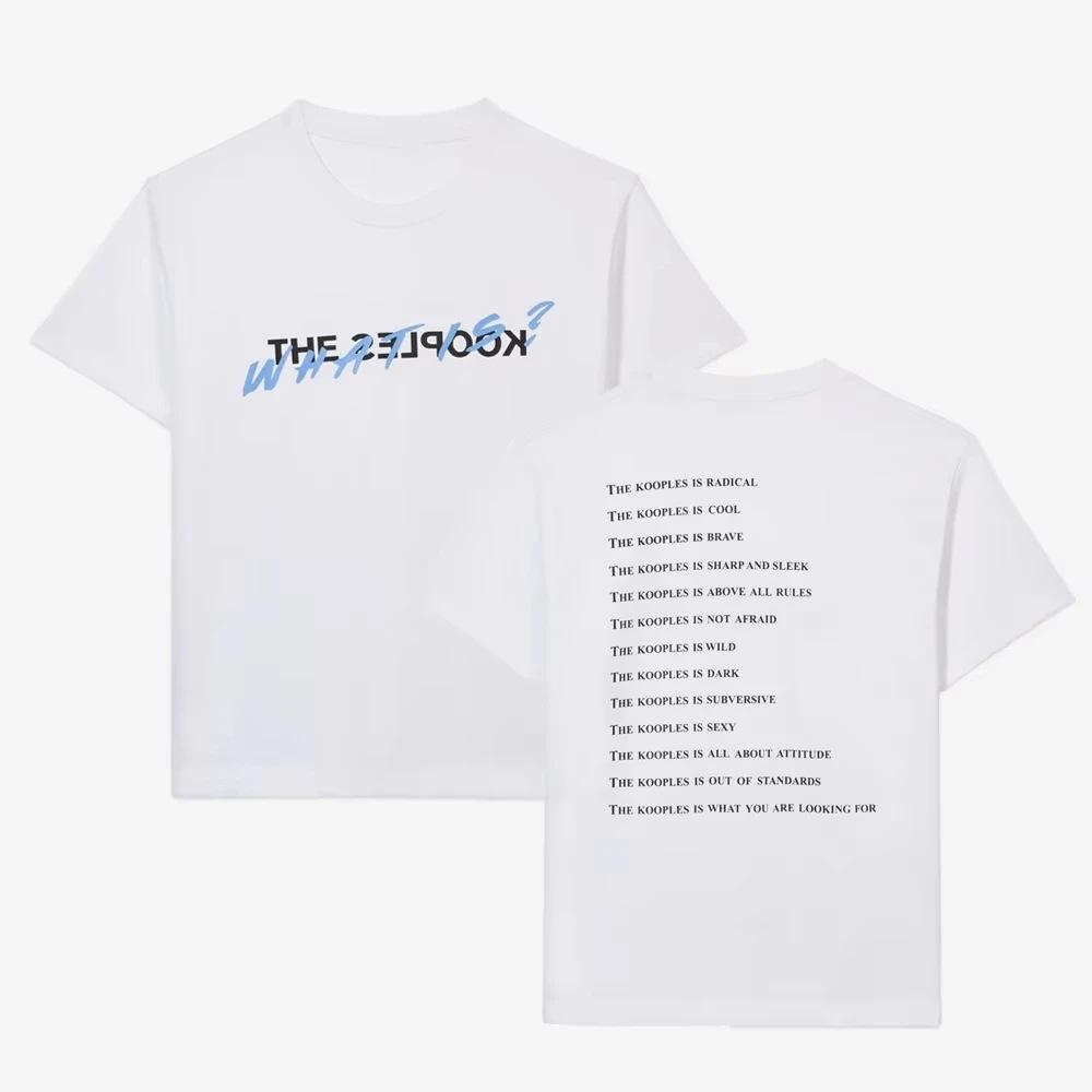 2026 Stampa Grafica 100% Cotone Stile Marca Kooples T-shirt da Uomo/Donna
