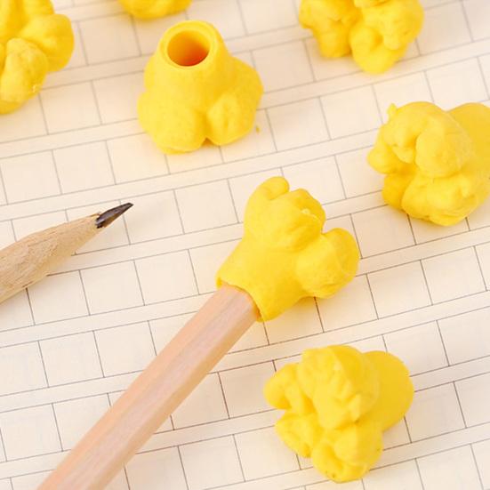 10Pcs Popcorn-Shaped Pencil Cap Eraser Set Cute Rubber Erasers for Kids Students Fun Classroom Prize School Supply Party Favors