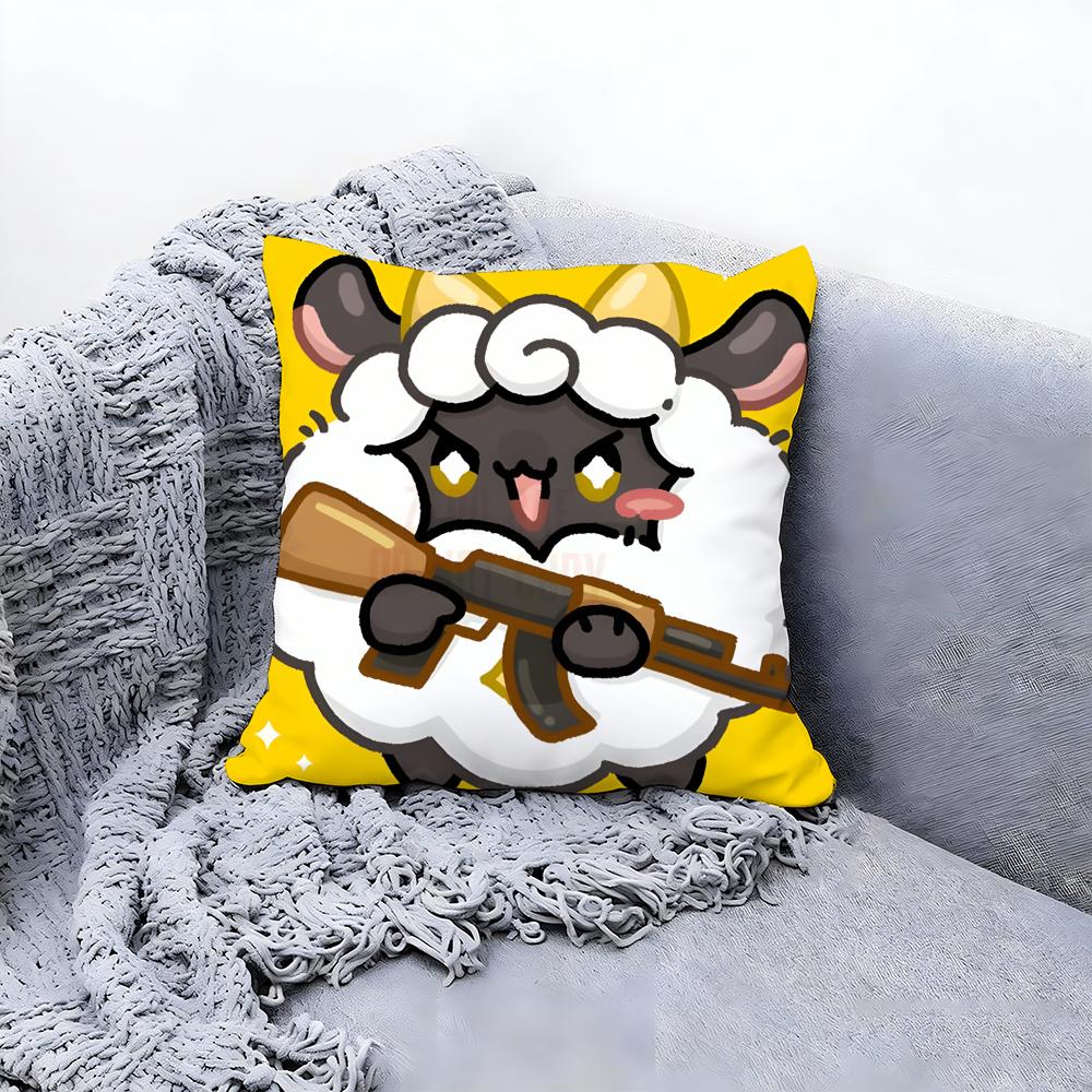 Palworld PD GAME Cushion Cover Premium Comfort Reversible Pillow Cove -Two In One Design for Any Room & Car Interior