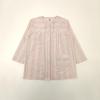 Takihyo EDWIN Long Sleeve Pajama Soccer Check and Stripe Shirt Pink Size L Women's Set, 100% Cotton, Pattern, Open-Front Pajamas, Stripe,
