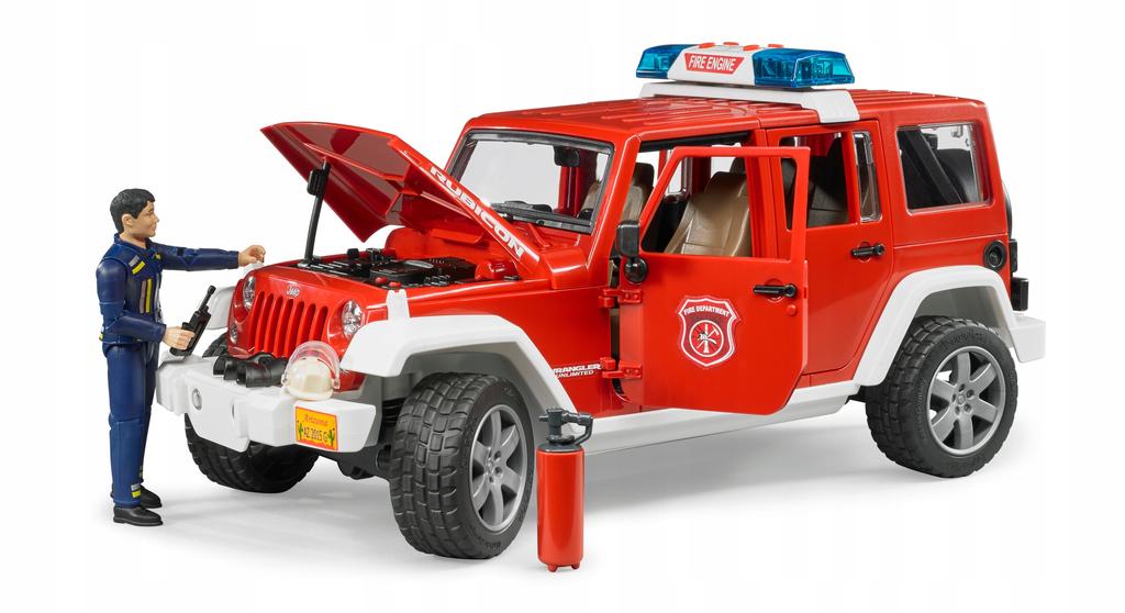 Jeep Wrangler Fire Truck BRUDER 02528 Profi Series 1:16