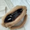 Elegant Autumn Winter Shoulder Bags Small Armpit Bags Women Plush Acrylic Chain Underarm Pouch Designer Luxury Casual Handbags