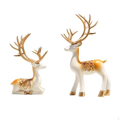 Elegant Deer Figurine for Home Office Decor