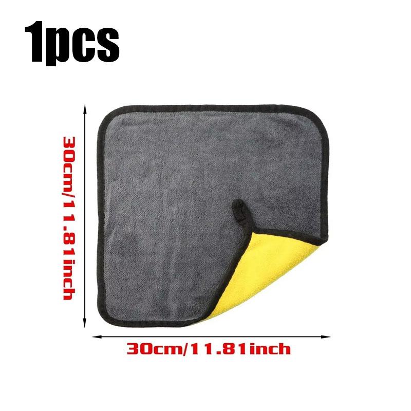 1/2/3/4/5pcs Extra Soft Microfiber Auto Wash Towel Car Cleaning Drying Cloth Car Cleaning Cloth Premium Microfiber Auto Towel