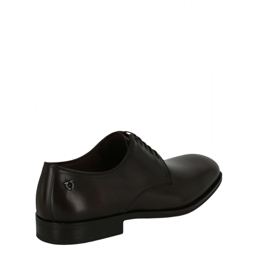 Salvatore Ferragamo Pershore Leather Derby Brown