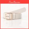 Simple Pu Leather Belt For Women With Square Buckle Perfect For Work And Casual Outfits