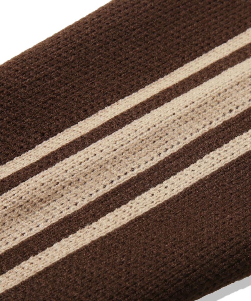 TRILLION Washable Raglan Hairy Graphic Track Knit_Beige
