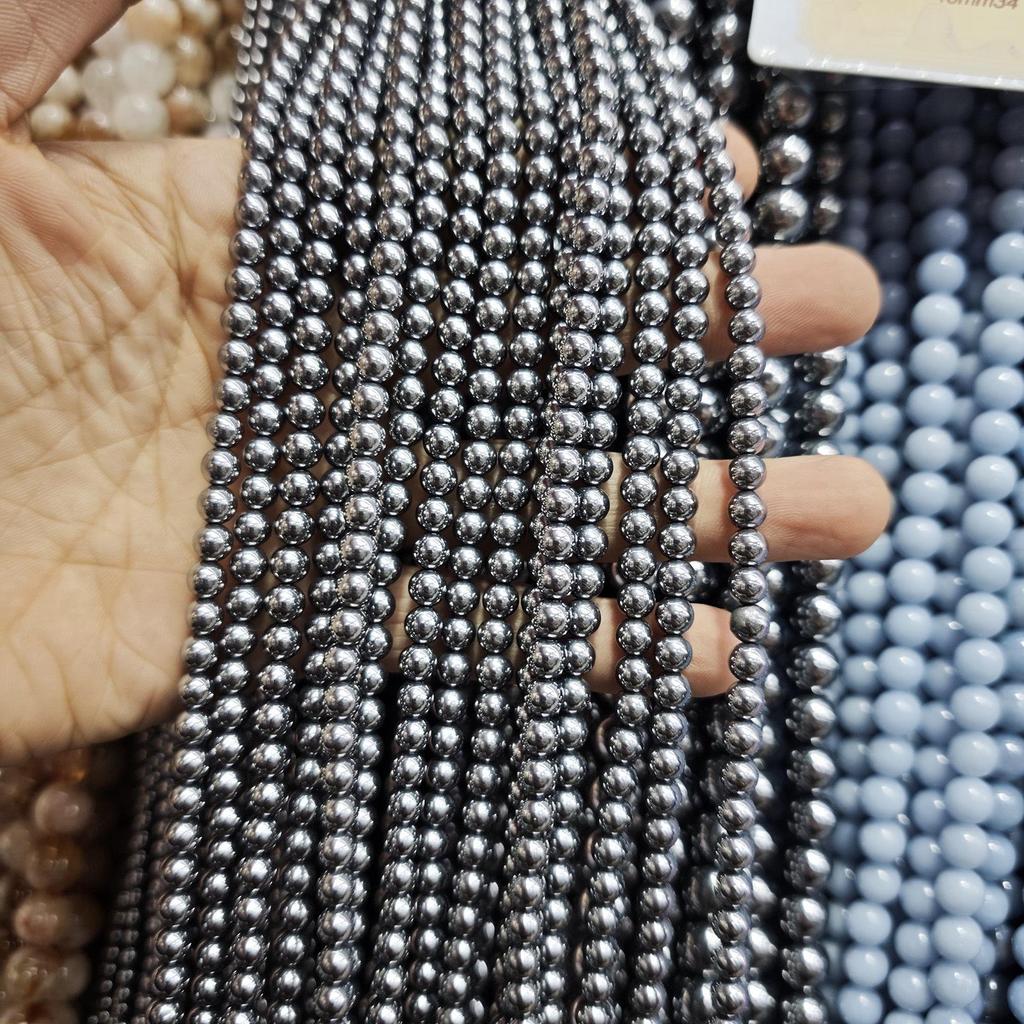 High-Purity Terahertz Titanium Round Beads Bracelet DIY Jewelry Accessory