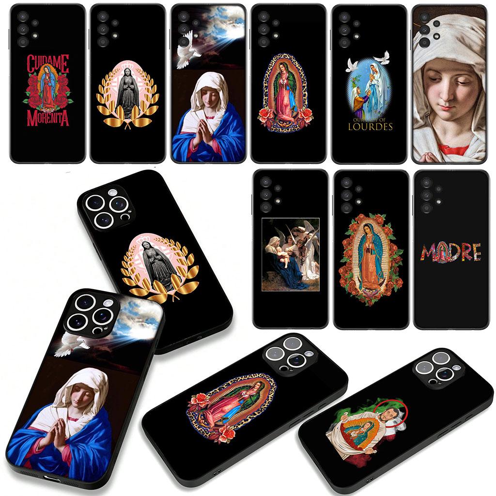 Cover for Apple iPhone 16 15 14 Plus 13 12 Mini 17 Pro Max + ProMax 16E Air 16+ 15+ Phone Case Madre Mary Virgen de Guadalupe