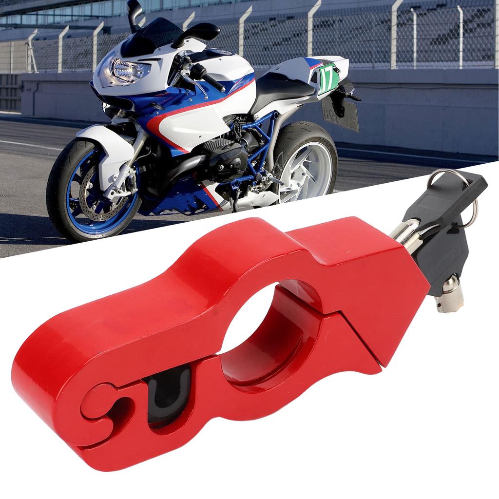 Anti Theft Grip Lock Antirust Motorcycle Handlebar Lock Weatherproof Tamper Resistant for Scooter for ATV for Dirt