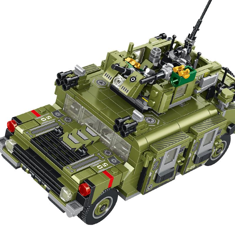 Panlos Конструктор 3-в-1 Боевая машина пехоты - Образовательная игрушка для детей