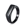Cross-border Hot Sale Square Hammered Texture Ring Set: Simple Daily Commute & Outdoor Sports Finger Rings
