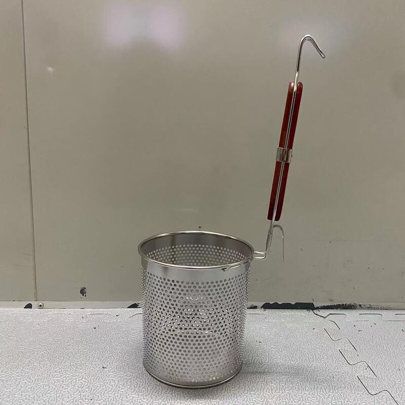 Zhishi Round Handle 12cm Slanted Mesh Strainer (Set of 2)